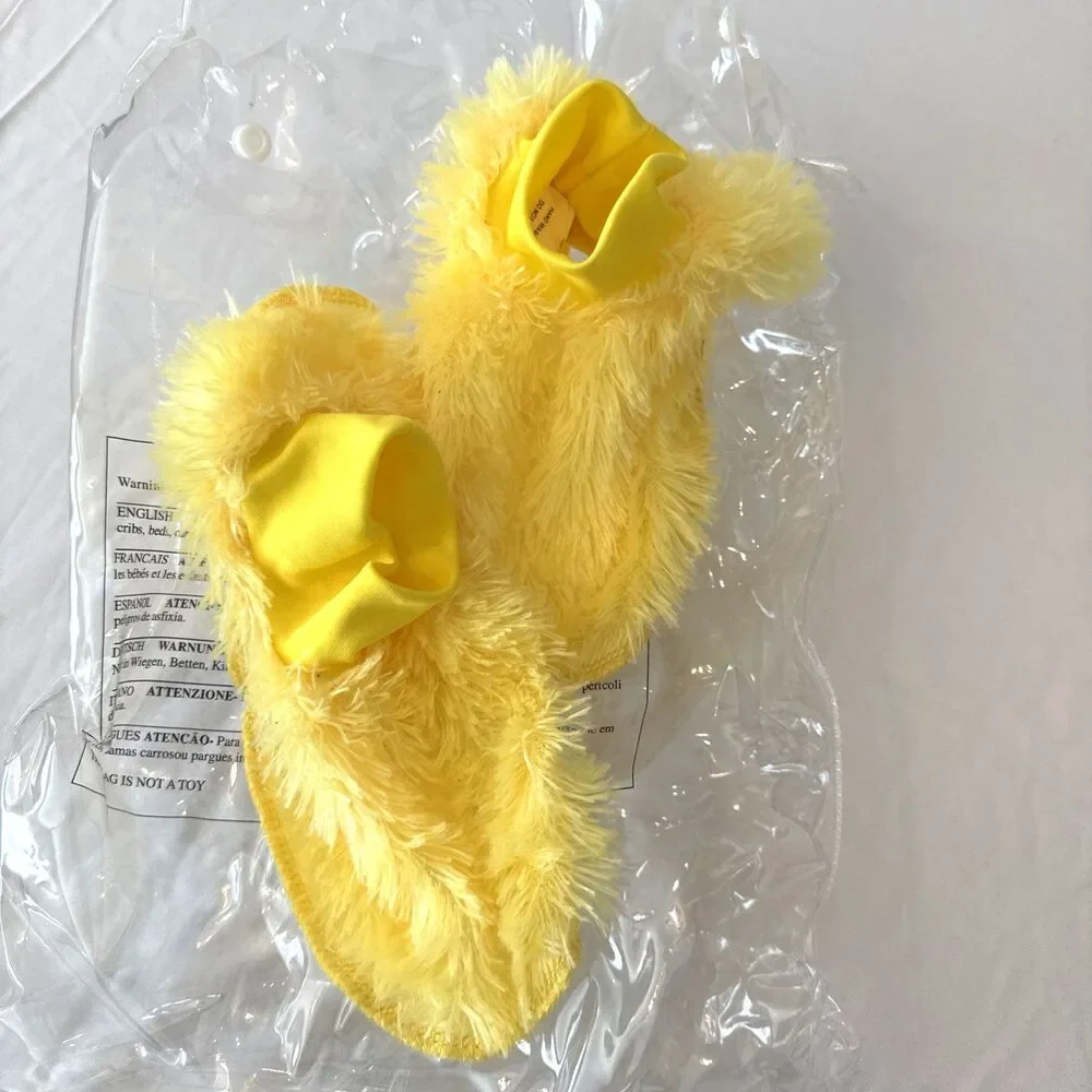 Care Bears Funshine Bear Costume Kids Girls XL Yellow Plush Hooded Halloween